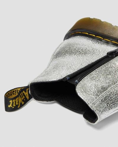 Botas Chelsea Dr Martens Youth 2976 Crinkle Metallic Para Niños DR6119E